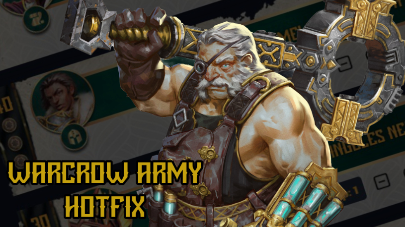 Warcrow Army hotfix - April 28th 2026